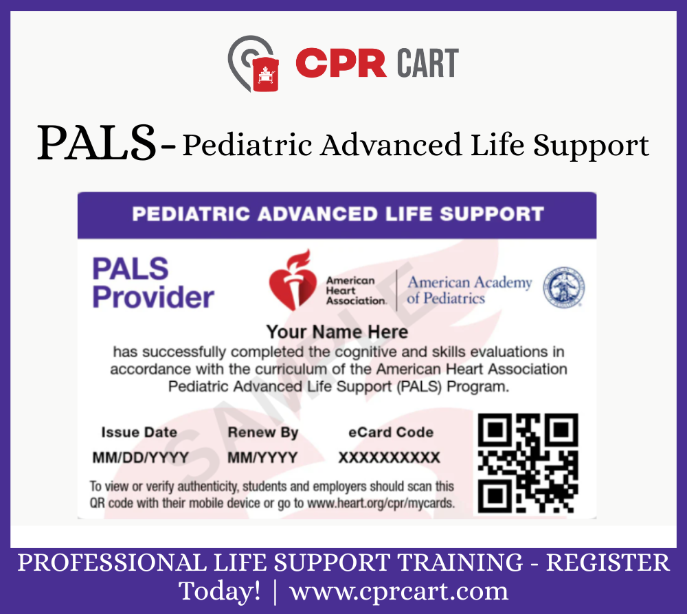 CPR Cart PALS Certification